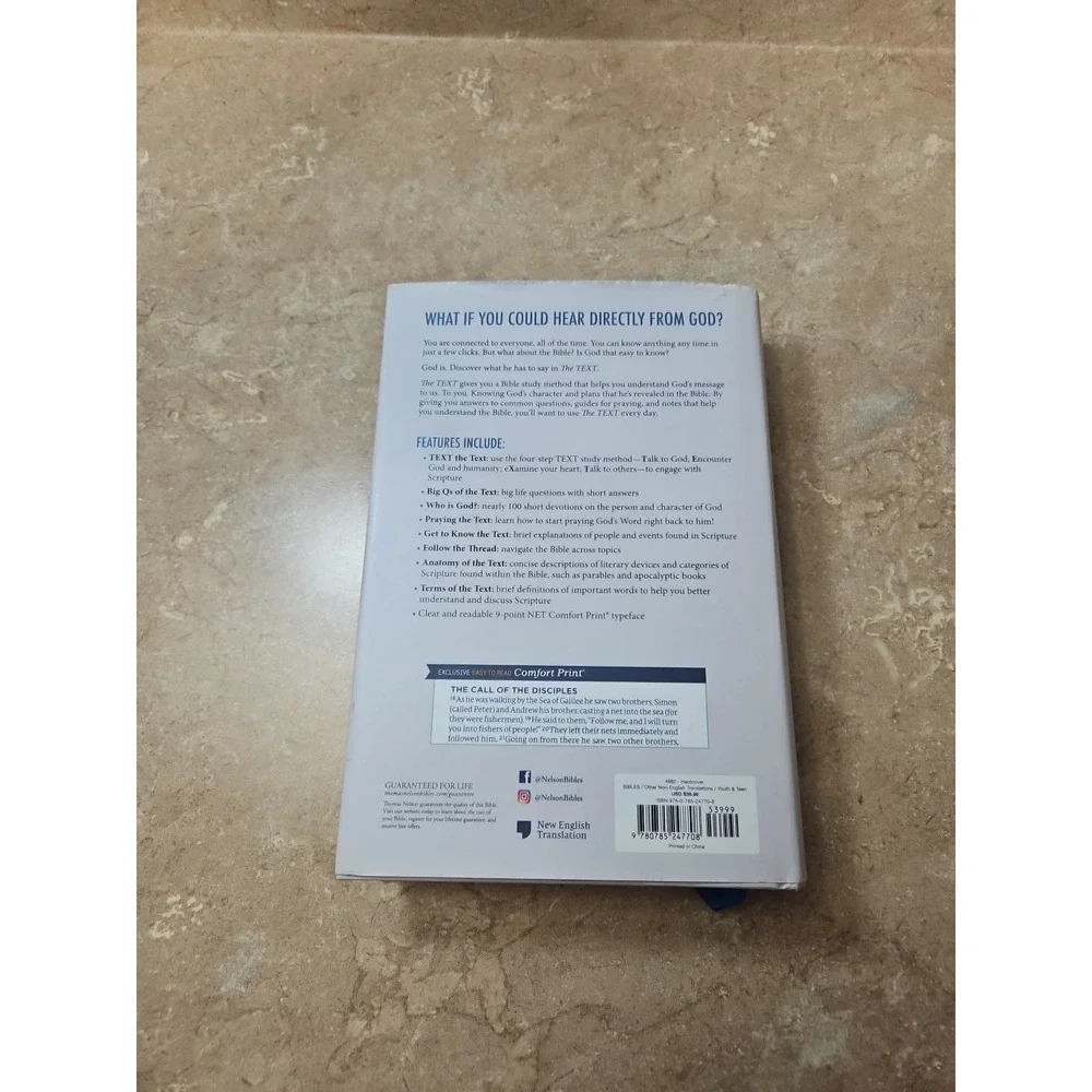 NET, The TEXT Bible, Hardcover, Comfort Print Wide Margins‎ Journaling Bible